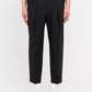 Pantalone doppia pinces fresco di lana stretch nero