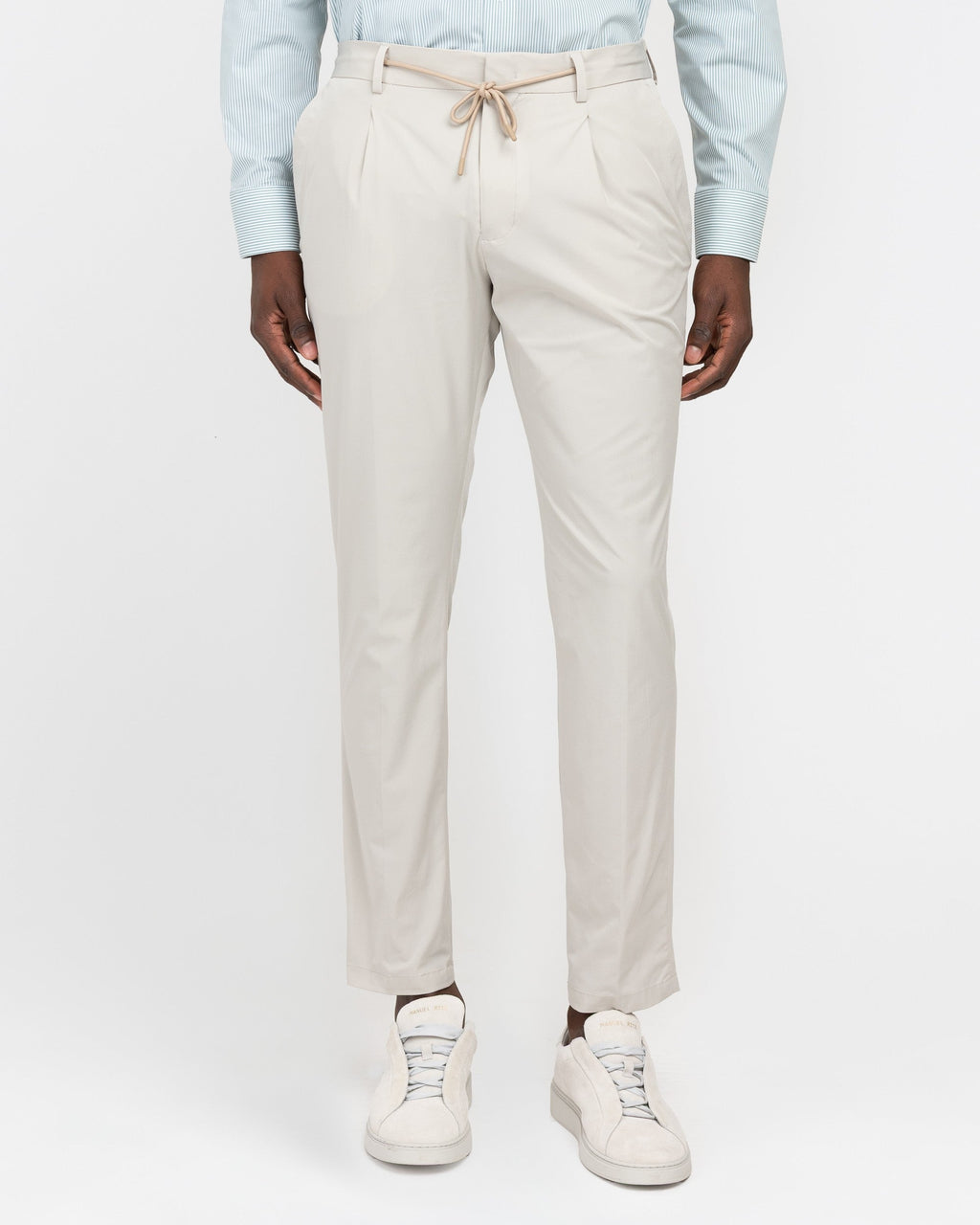Pantalone jogging tecnico stretch beige