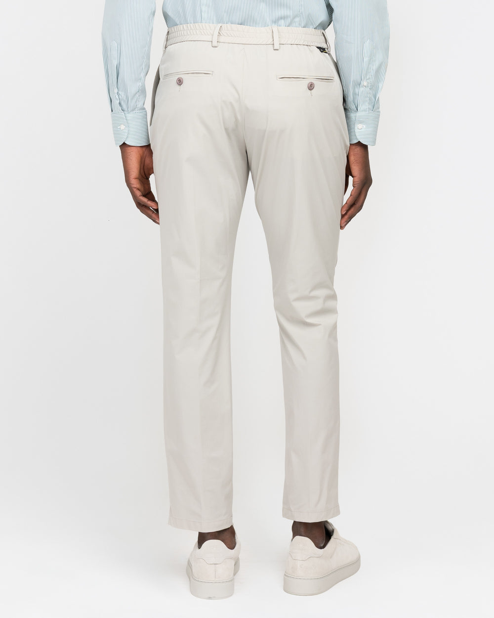 Pantalone jogging tecnico stretch beige