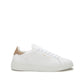 Sneakers in pelle tallone beige