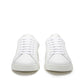 Sneakers in pelle tallone beige