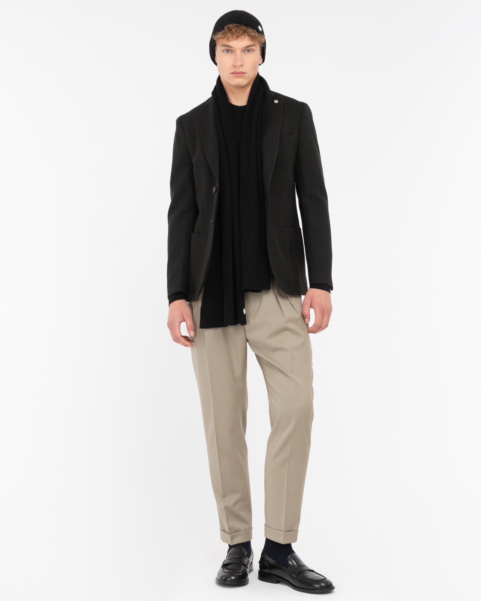 Giacca resca lana cotone verde