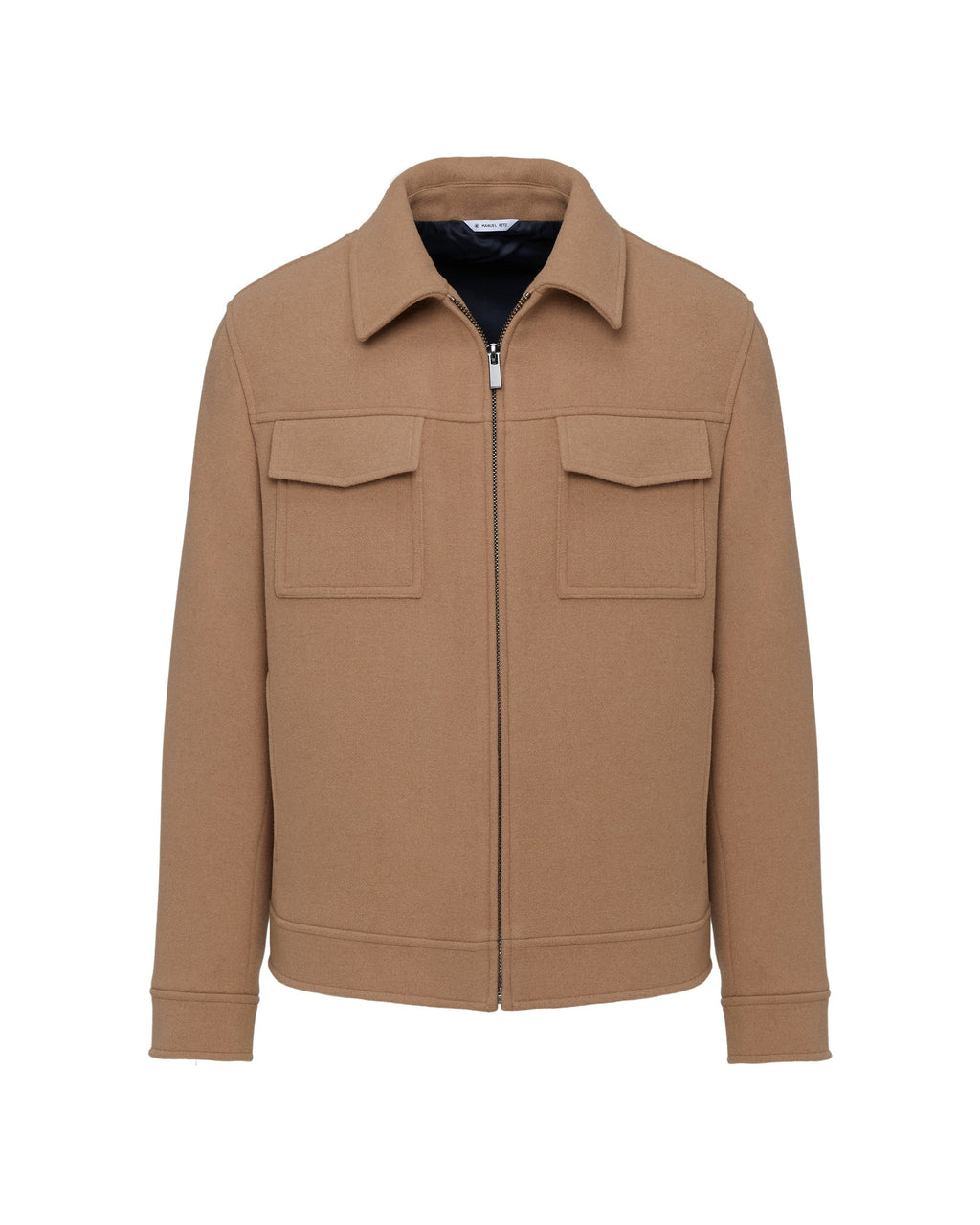 Giubbino panno misto lana beige