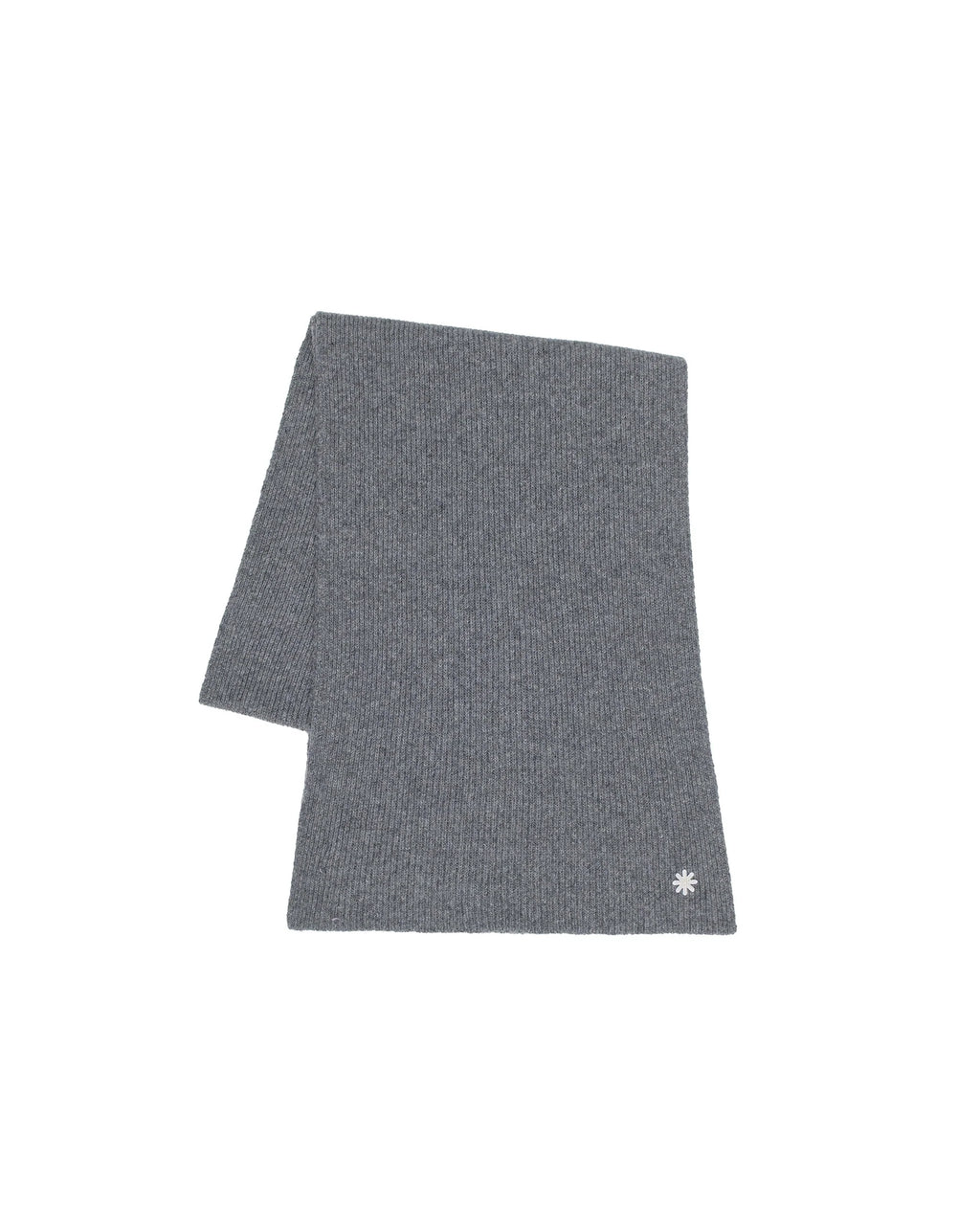 Sciarpa costa inglese misto cashmere grigio