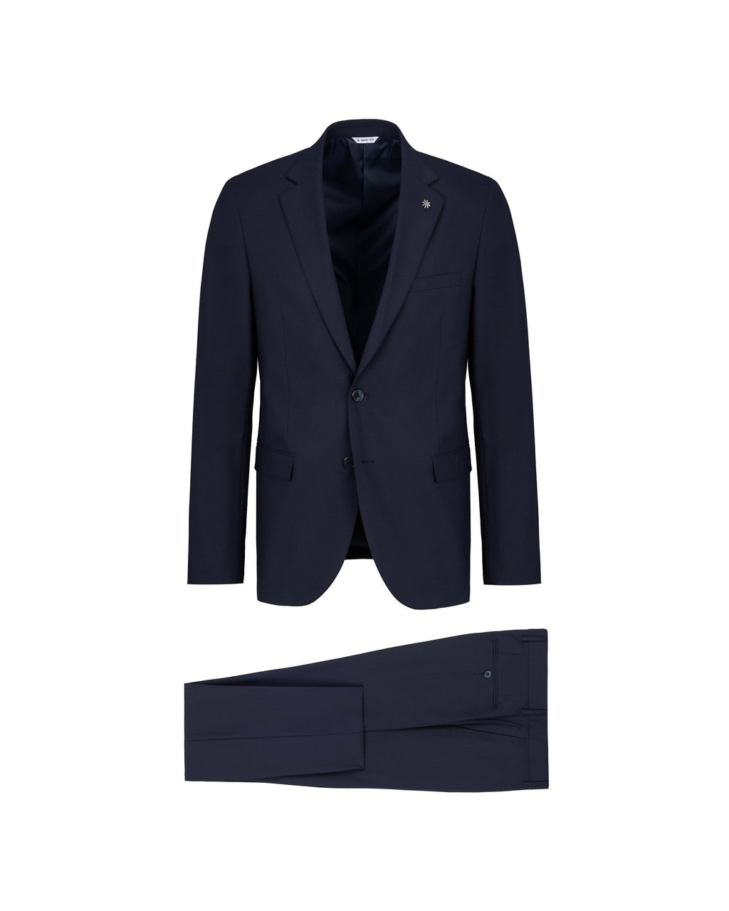 Abito slim misto viscosa strech blu