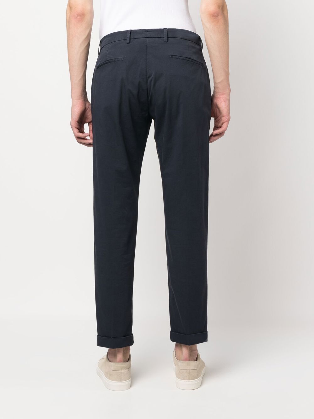 Pantaloni Raso di Cotone Tiberio
