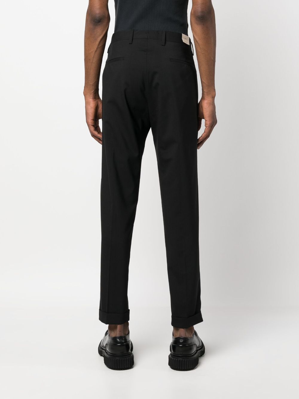 Pantaloni Tiberios fresco lana nero