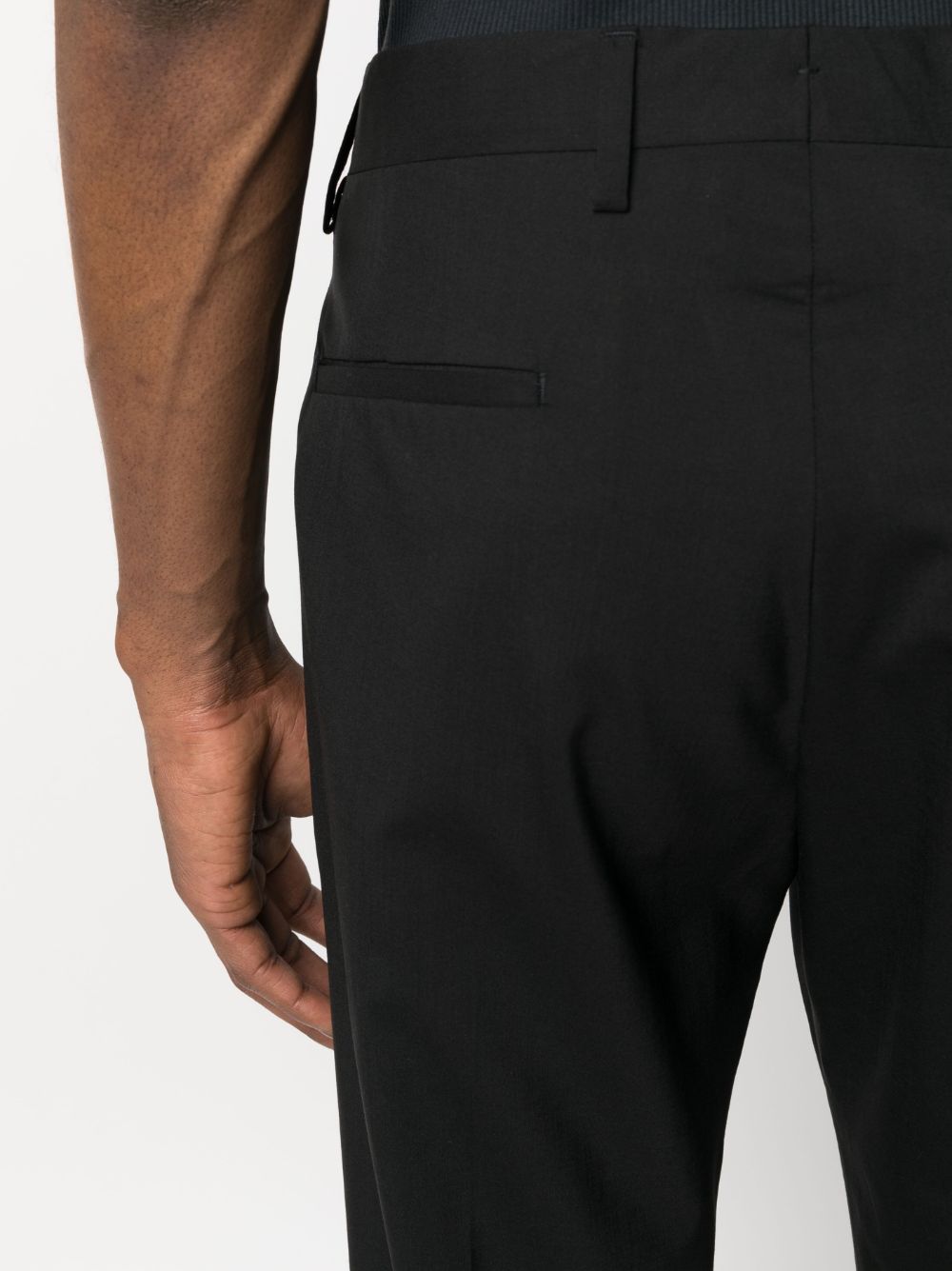 Pantaloni Tiberios fresco lana nero