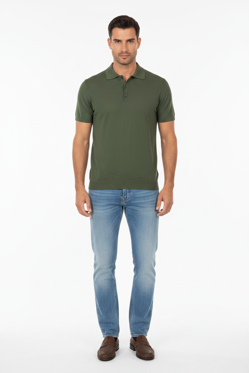 Polo Cotton Crepe M/Corta