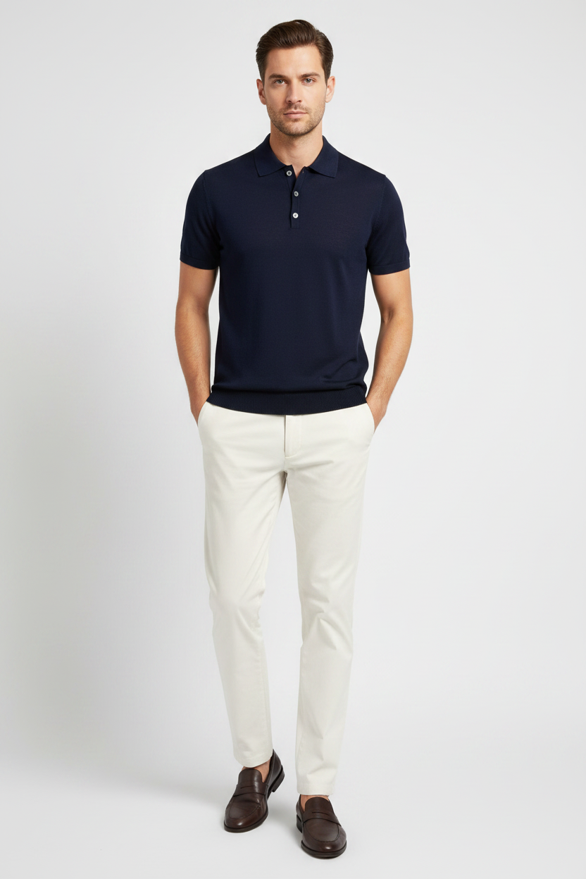 Polo Cotton Crepe M/Corta
