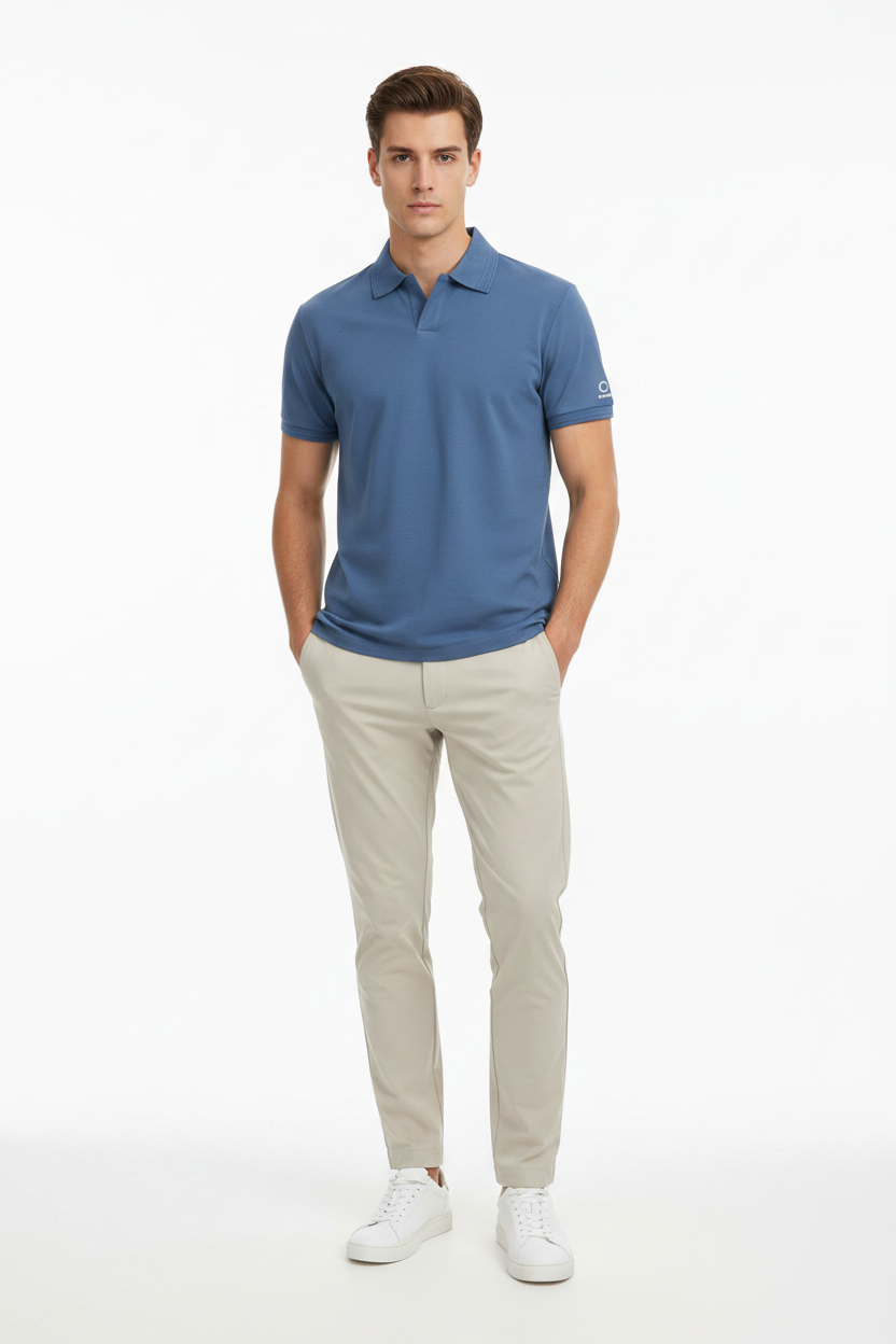Polo uomo Suns Boards Federico Label in piquet avio