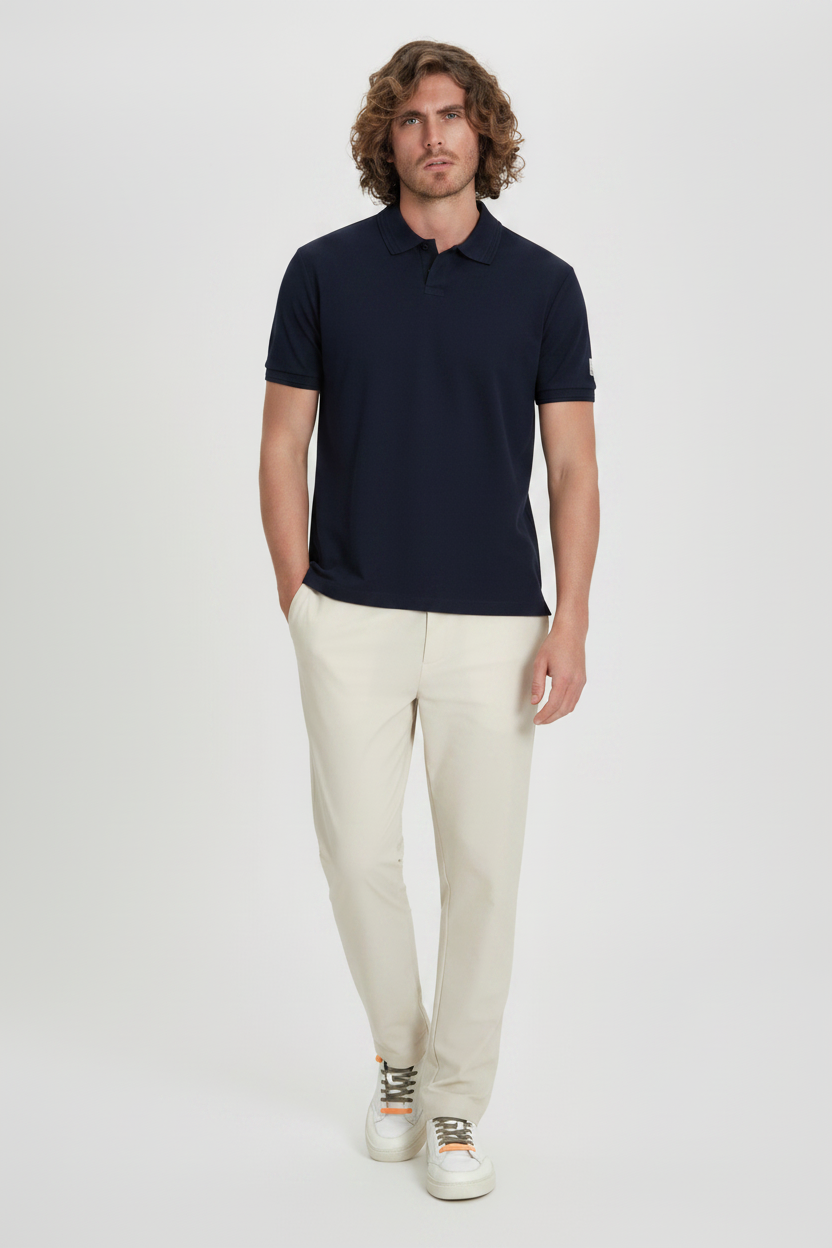 Polo uomo Suns Boards Federico Label in piquet dark blue