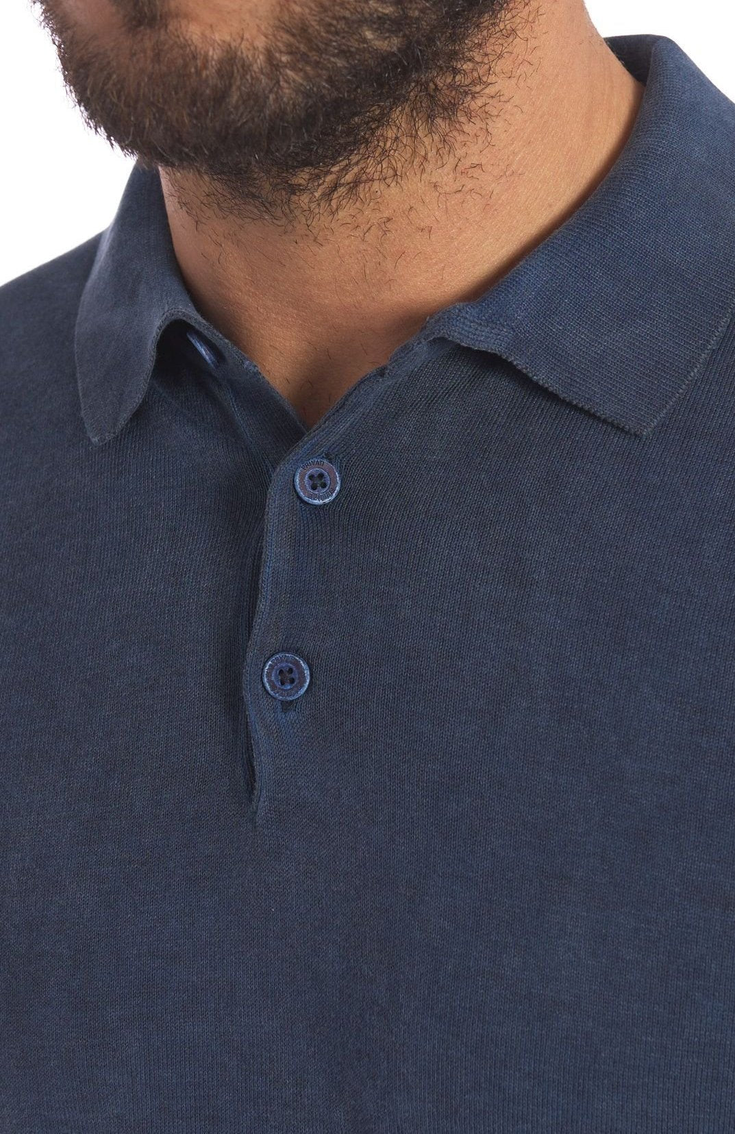 Polo Tintura a Freddo Filo Cotone blu