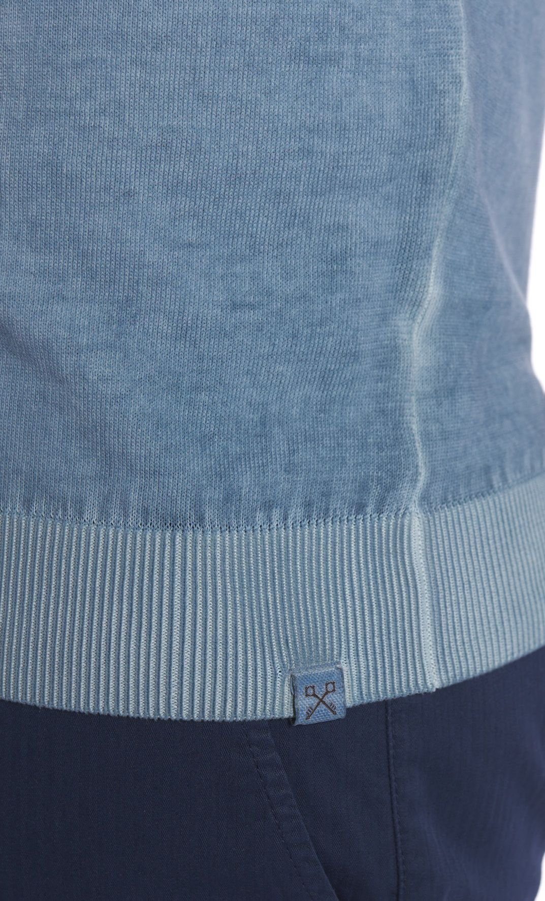 Polo Tintura a Freddo Filo Cotone avio