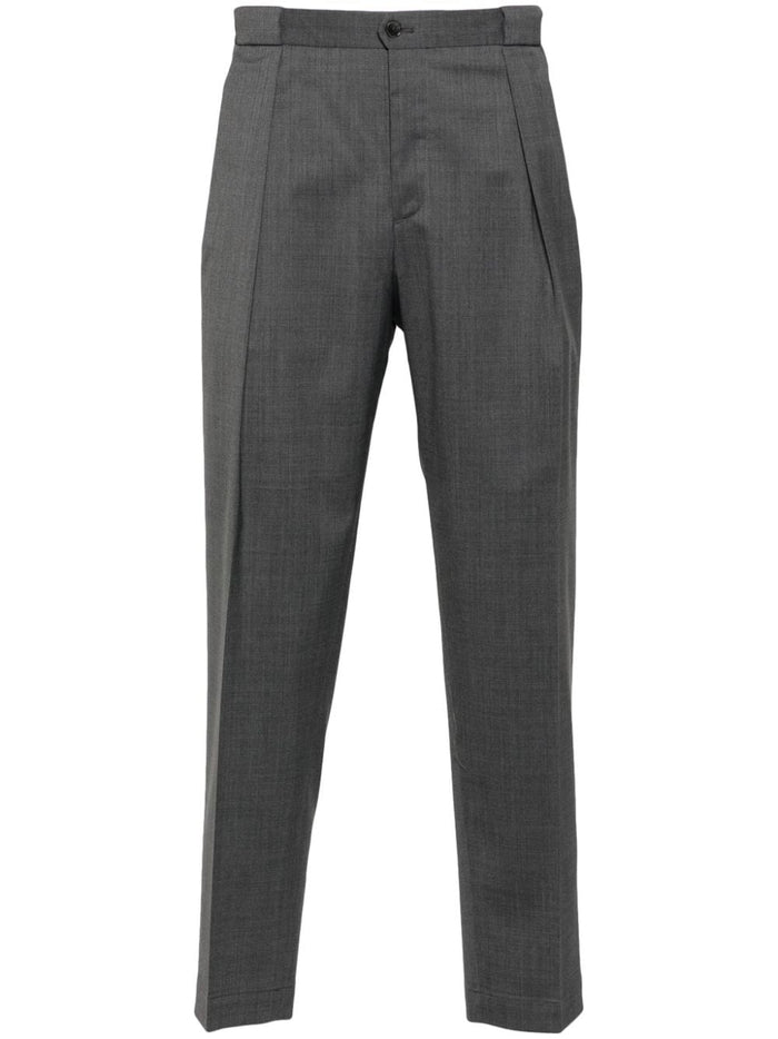 Pantaloni mod. Portobello misto lana rasata grigio