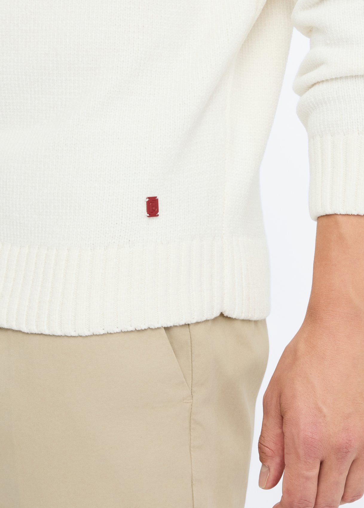 Maglia in ciniglia bianco