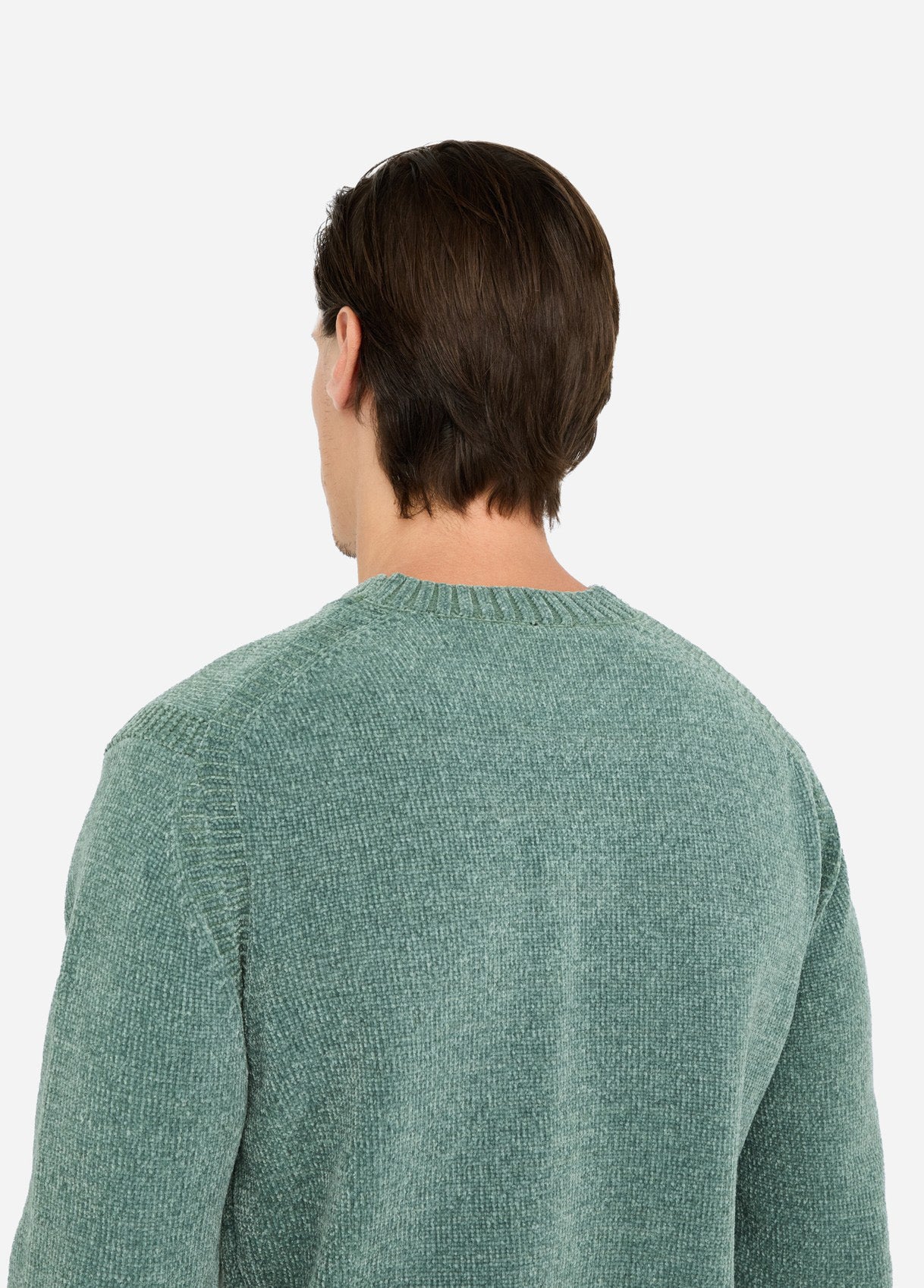 Maglia in ciniglia verde