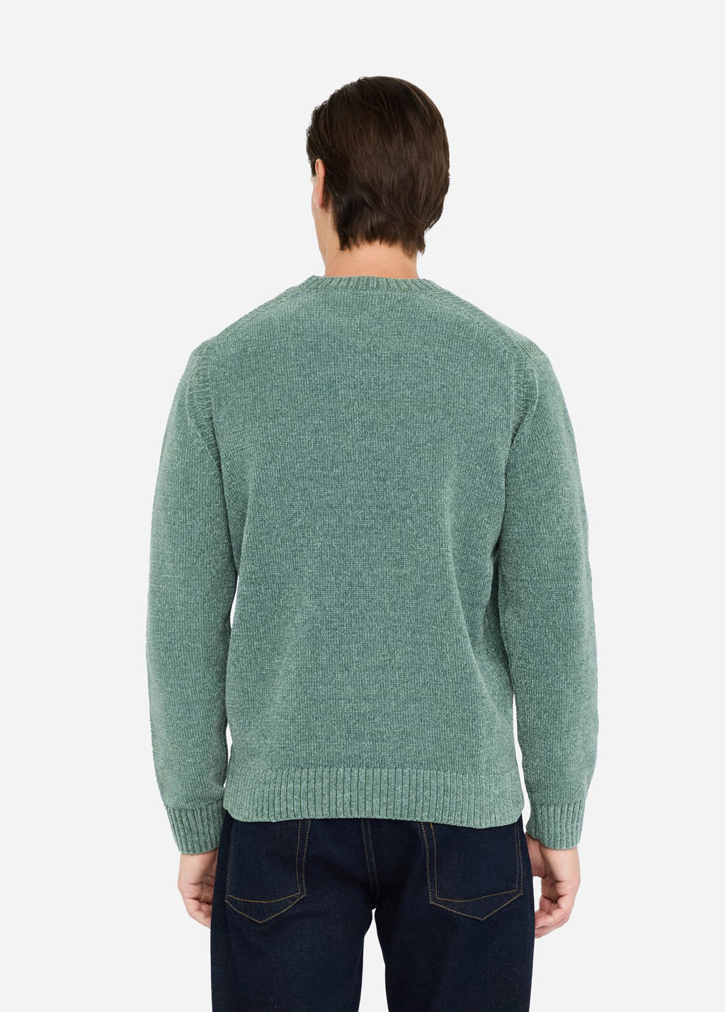 Maglia in ciniglia verde