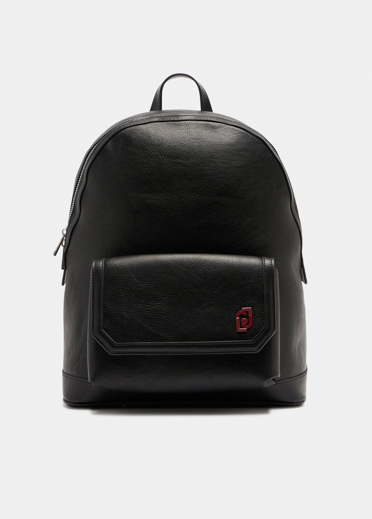 Zaino in ecopelle bottalato nero