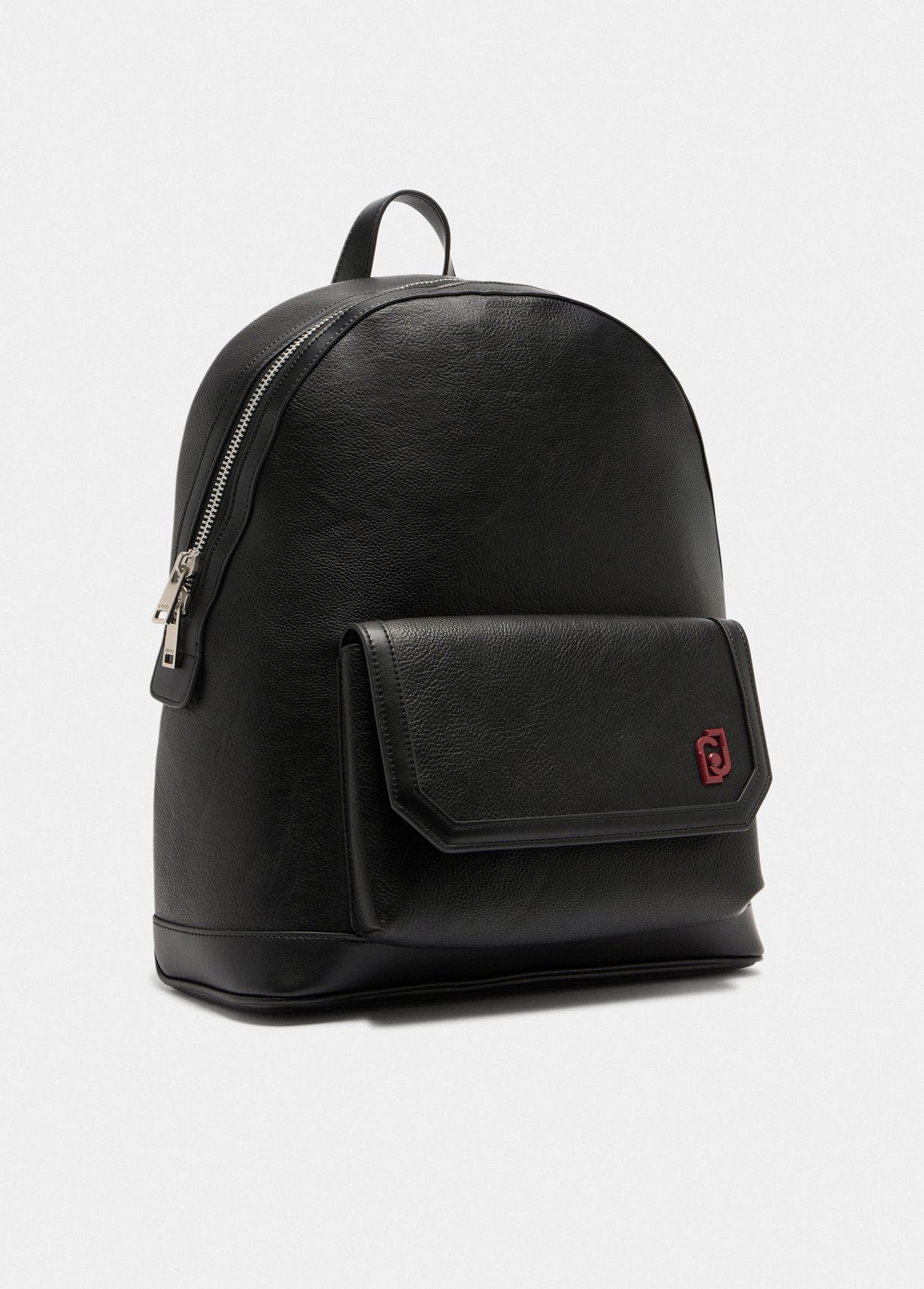 Zaino in ecopelle bottalato nero