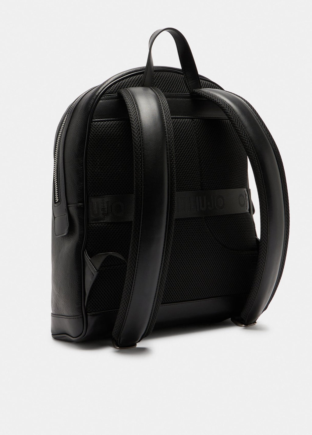 Zaino in ecopelle bottalato nero