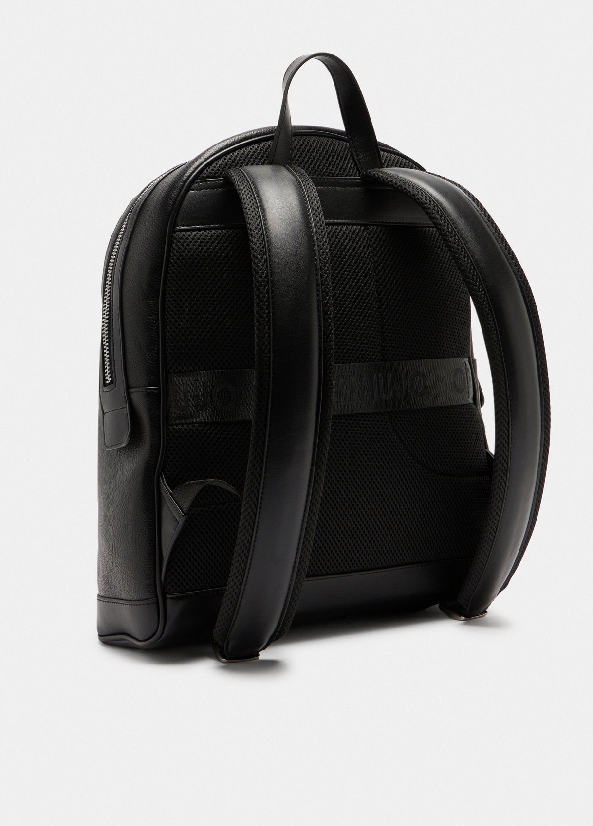 Zaino in ecopelle bottalato nero