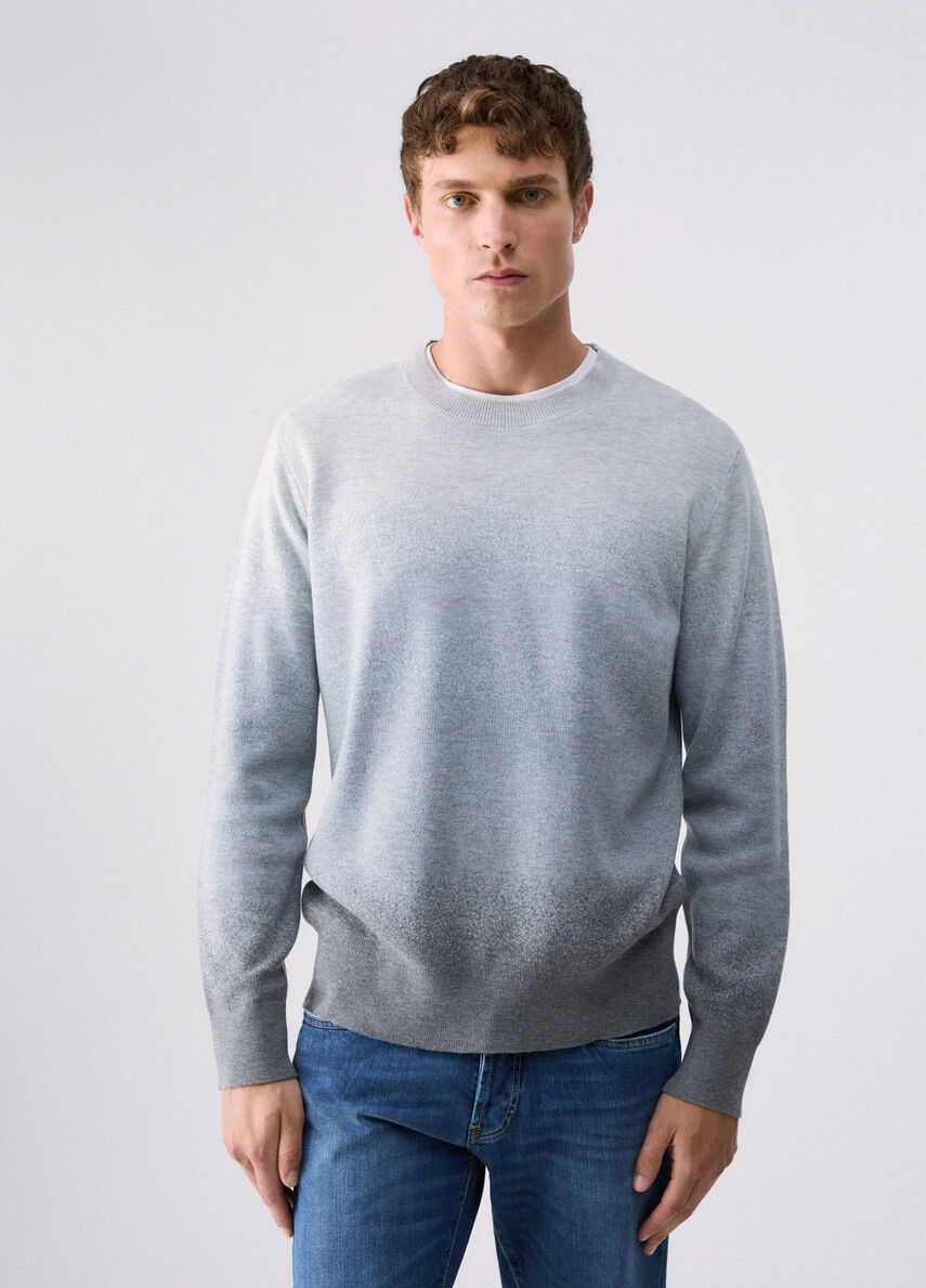 MAGLIA DÉGRADÉ IN MISTO LANA