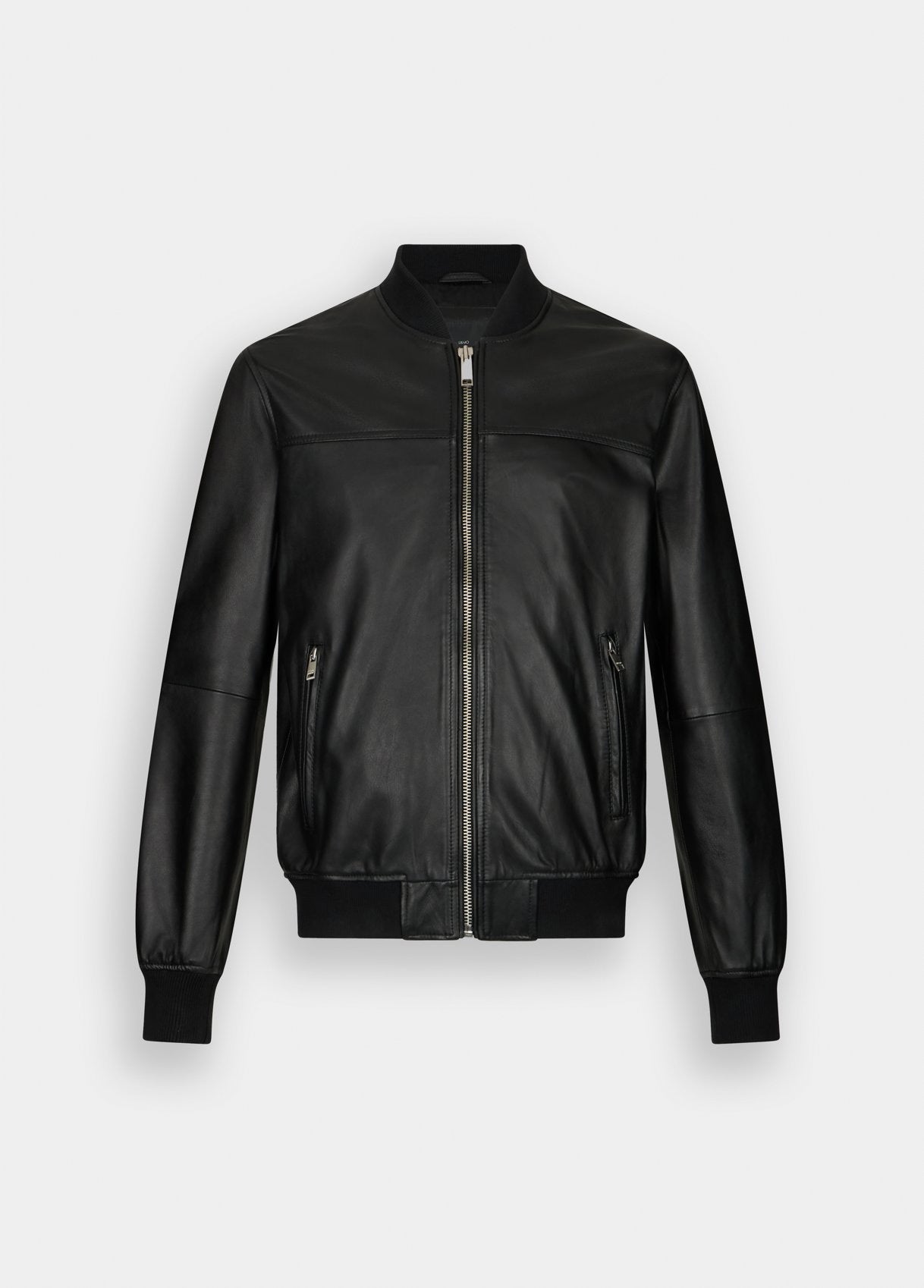 Bomber in pelle nero