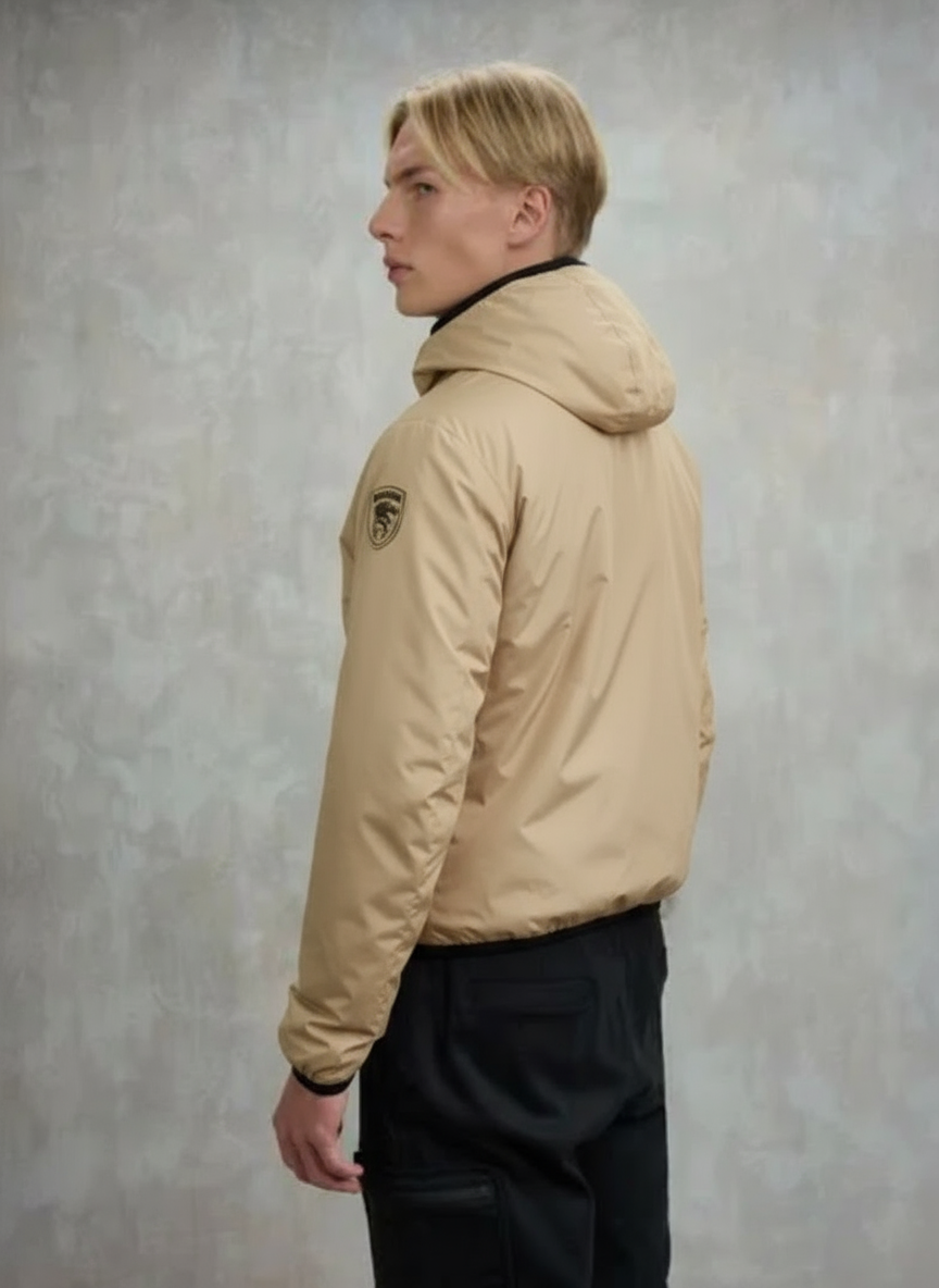 GIACCA CON INTERNO IN ECOPELLICCIA DEVON beige