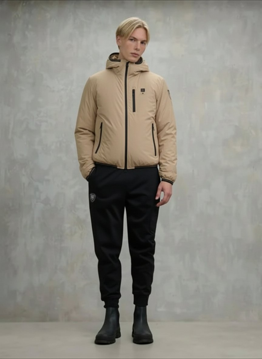 GIACCA CON INTERNO IN ECOPELLICCIA DEVON beige