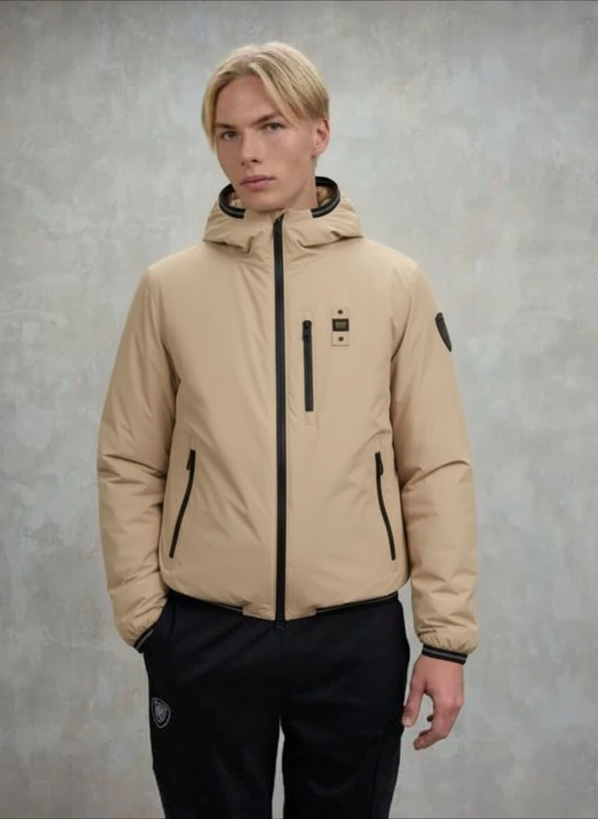 GIACCA CON INTERNO IN ECOPELLICCIA DEVON beige