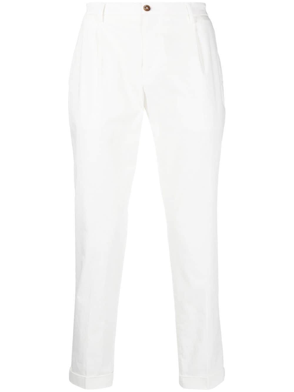 Pantaloni Raso di Cotone Tiberio