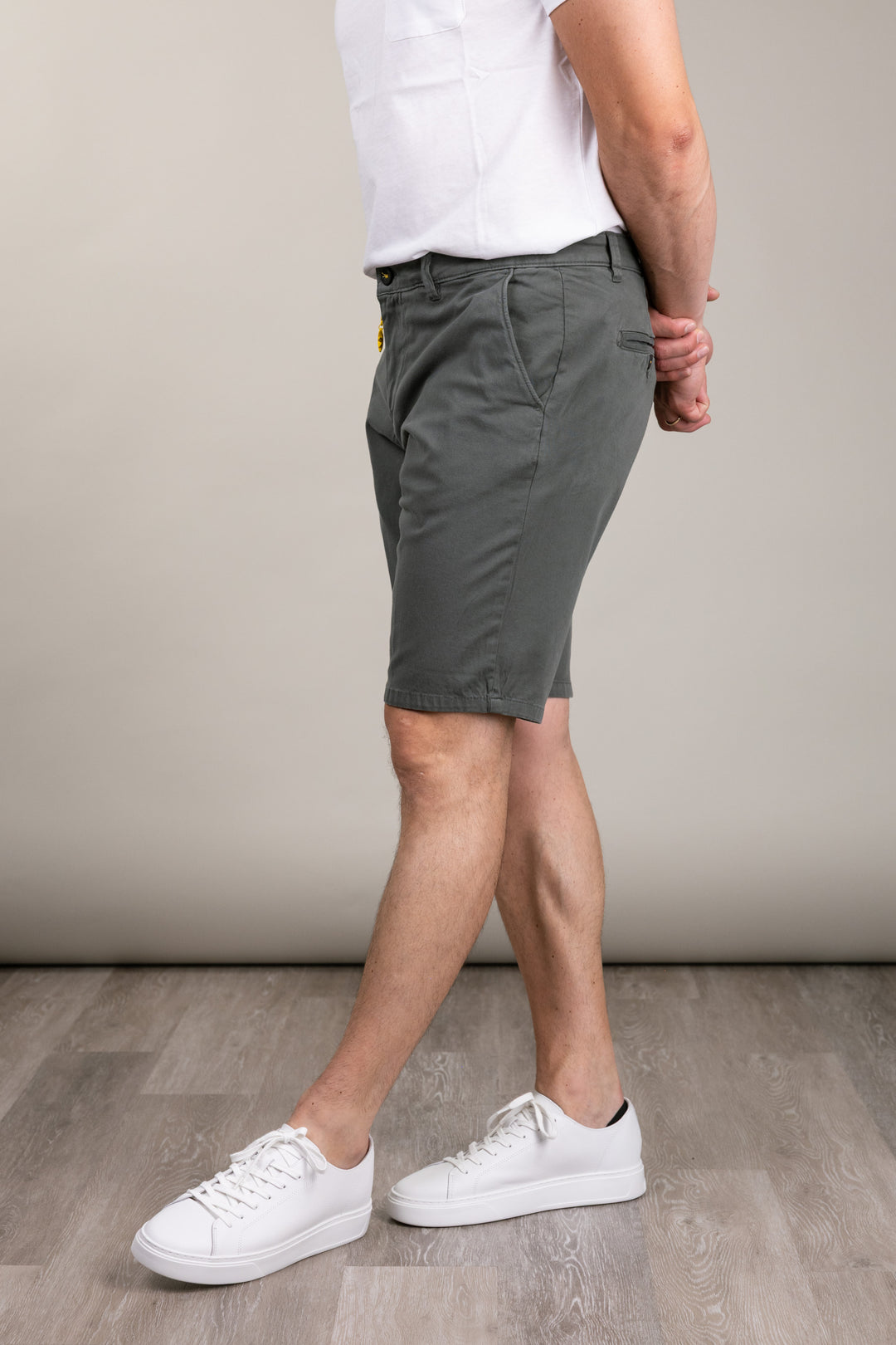 Bermuda chino cotone stretch verde