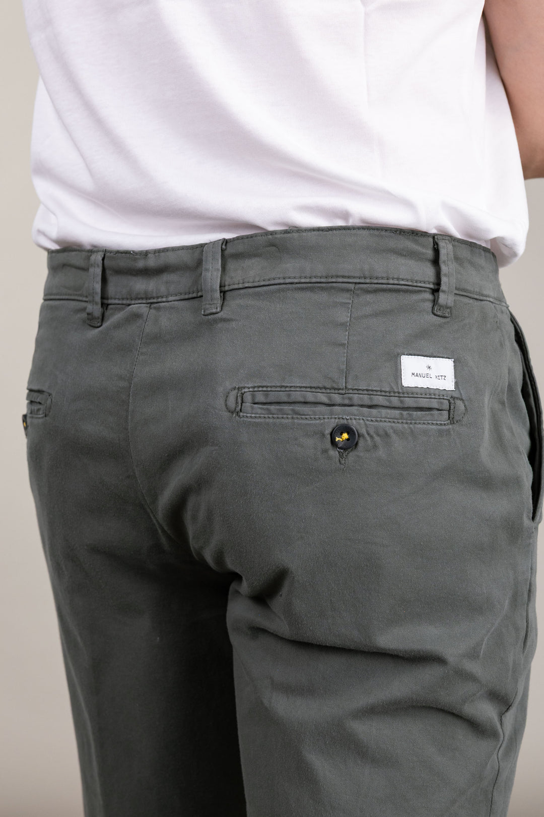 Bermuda chino cotone stretch verde