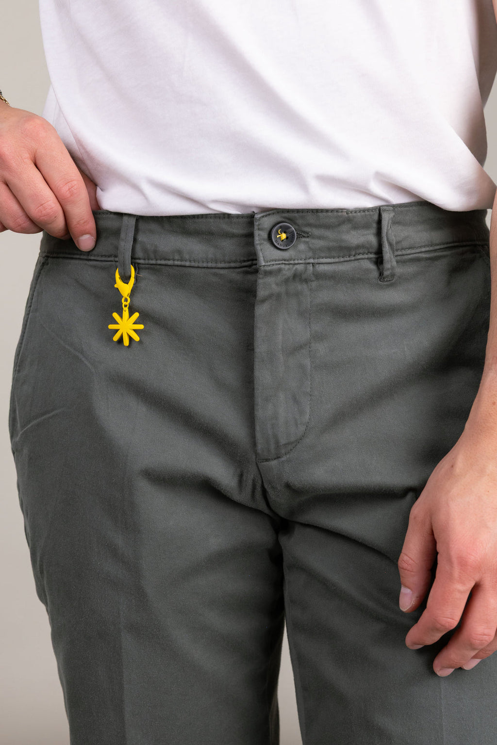 Bermuda chino cotone stretch verde