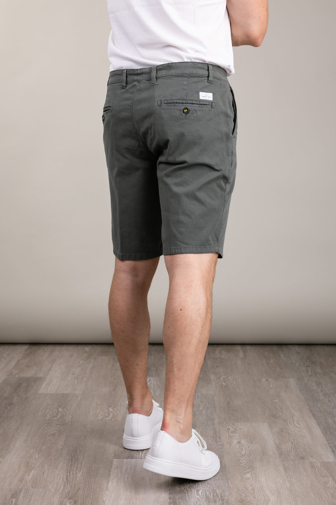 Bermuda chino cotone stretch verde