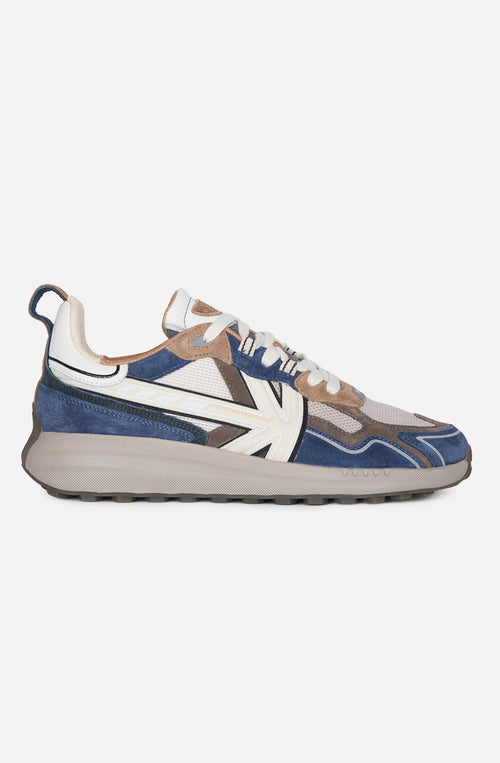 Leather sneakers with logo
