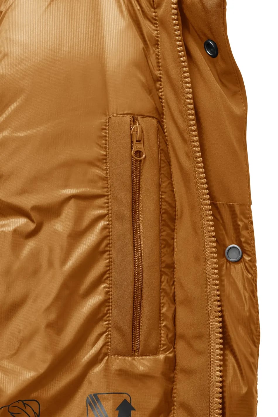 Parka Bimaterico Imbottito in Piuma