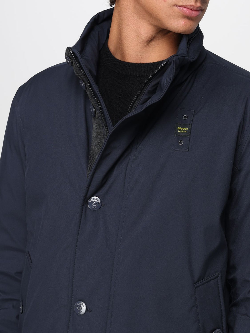 PARKA CON CAPPUCCIO RIMOVIBILE CHESTER blu