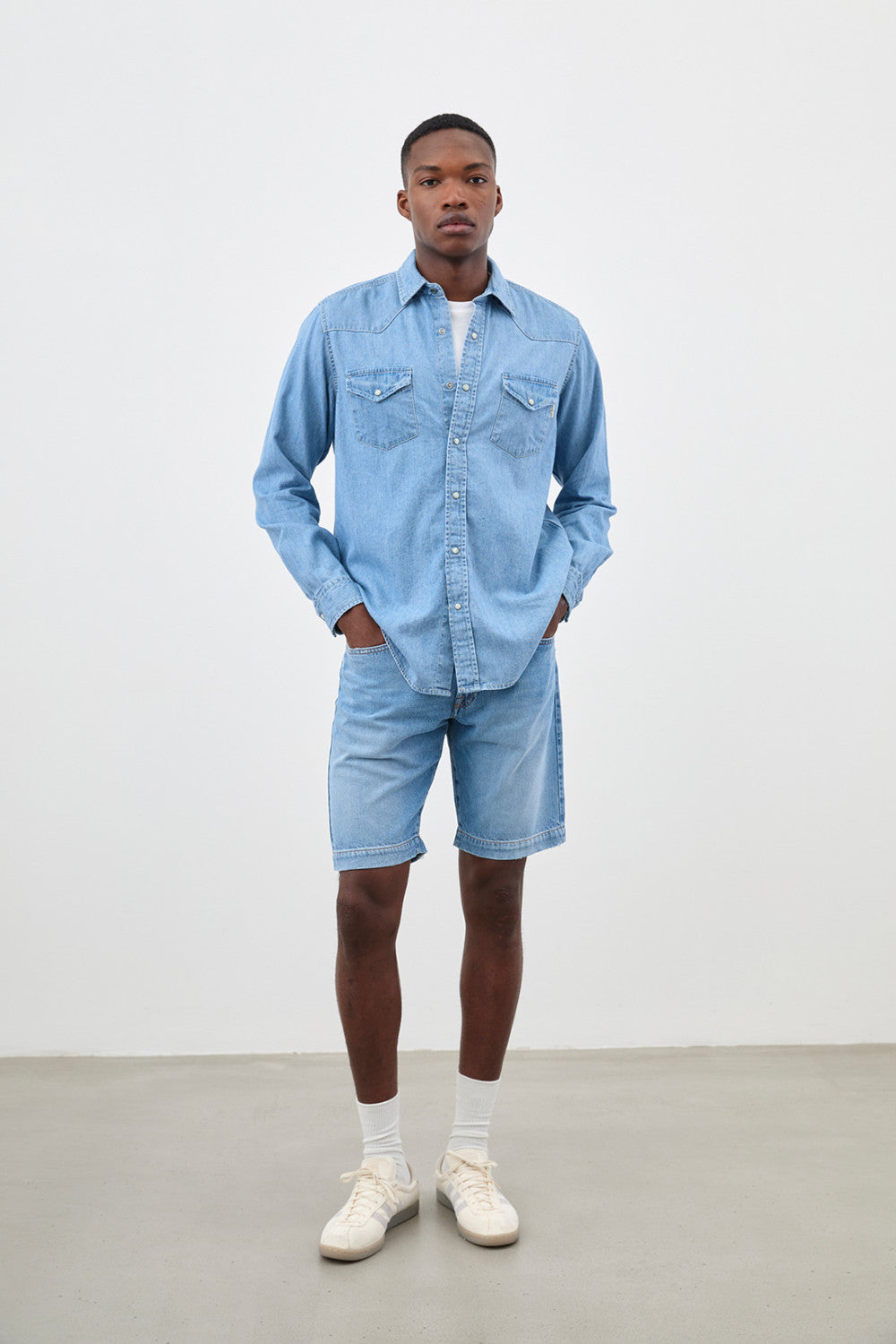 CAMICIA MARTIN DENIM BLEACH