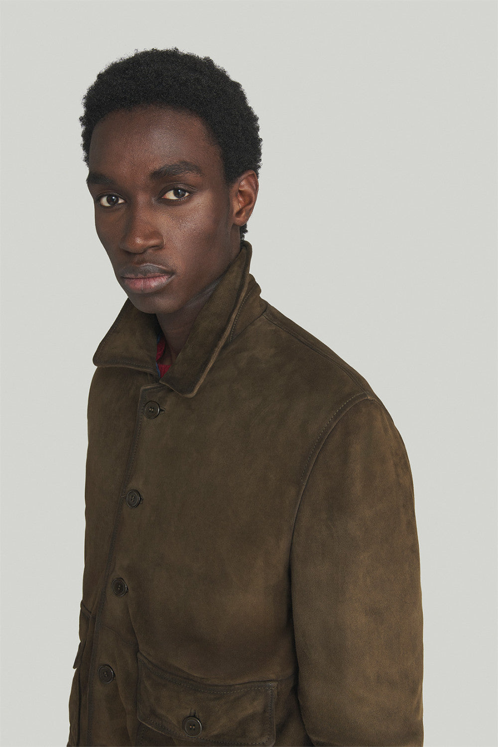 GIACCA IN PELLE SUEDE EFFETTO VINTAGE