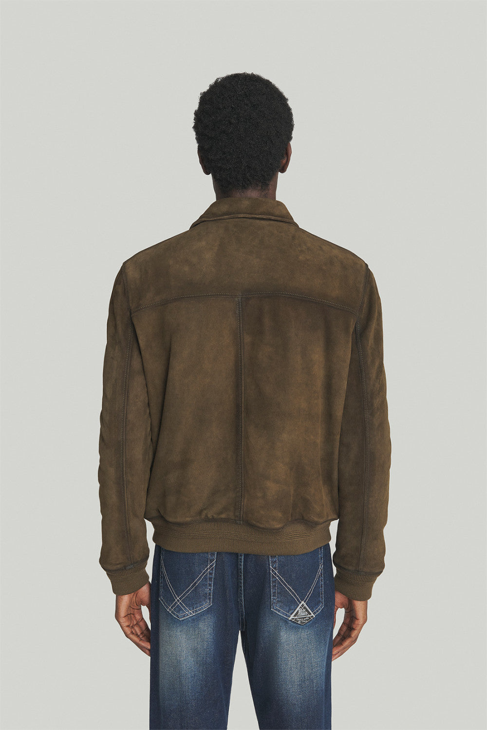 GIACCA IN PELLE SUEDE EFFETTO VINTAGE