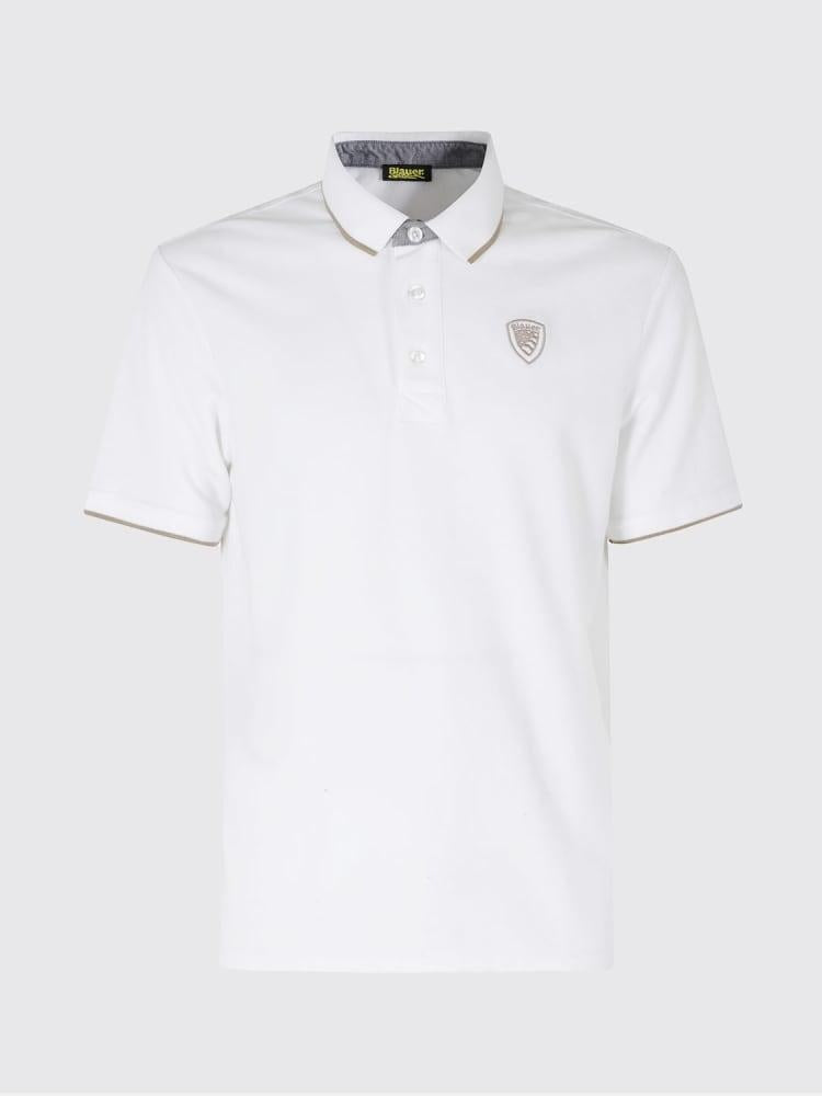White FAXON RUBBER LOGO T-SHIRT