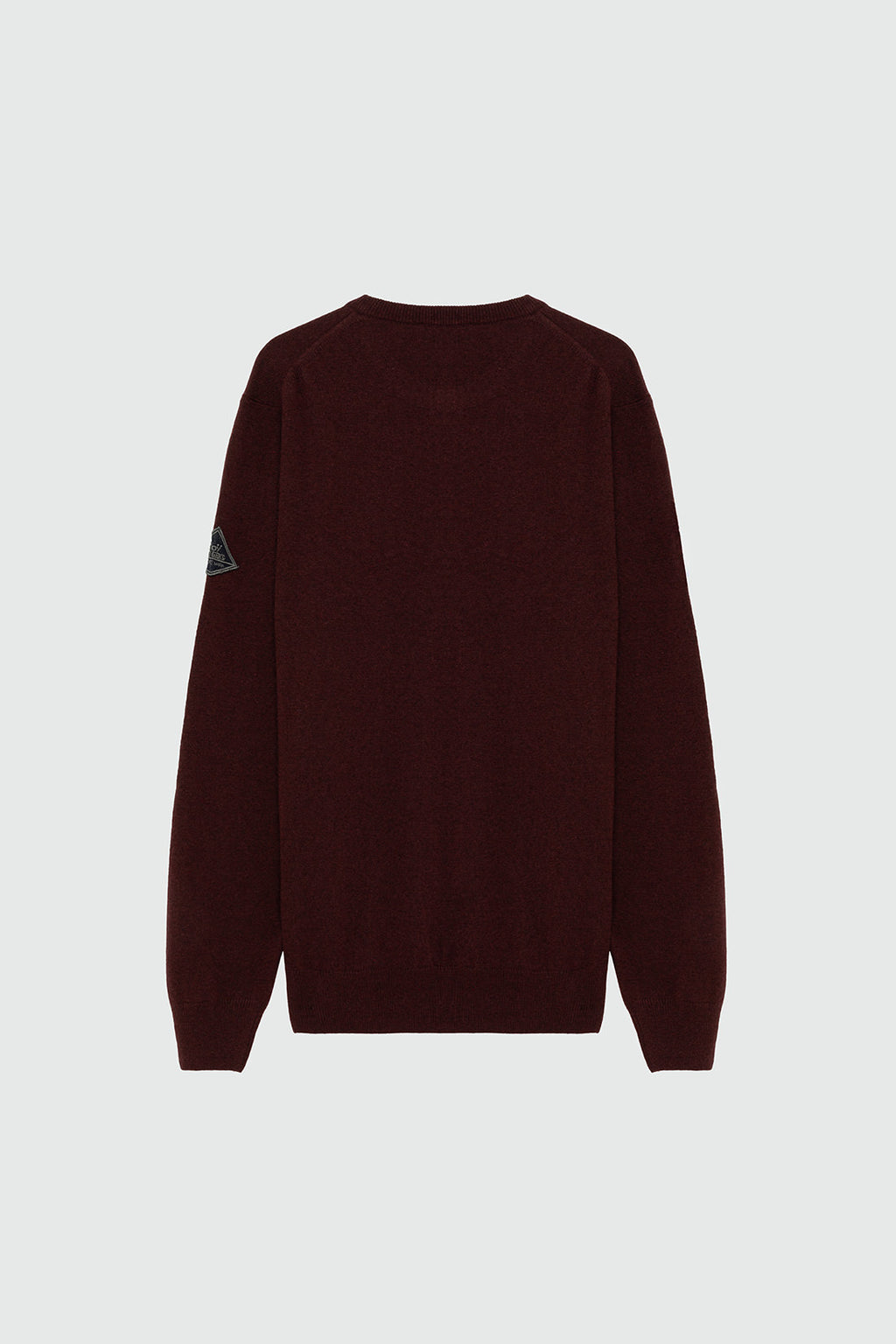 MAGLIONE GIROCOLLO IN LANA E CASHMERE bordeaux