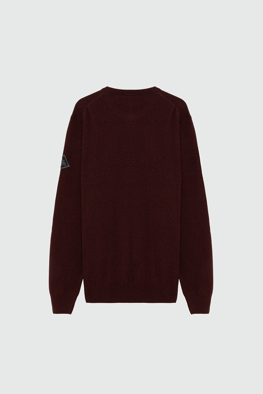 MAGLIONE GIROCOLLO IN LANA E CASHMERE bordeaux