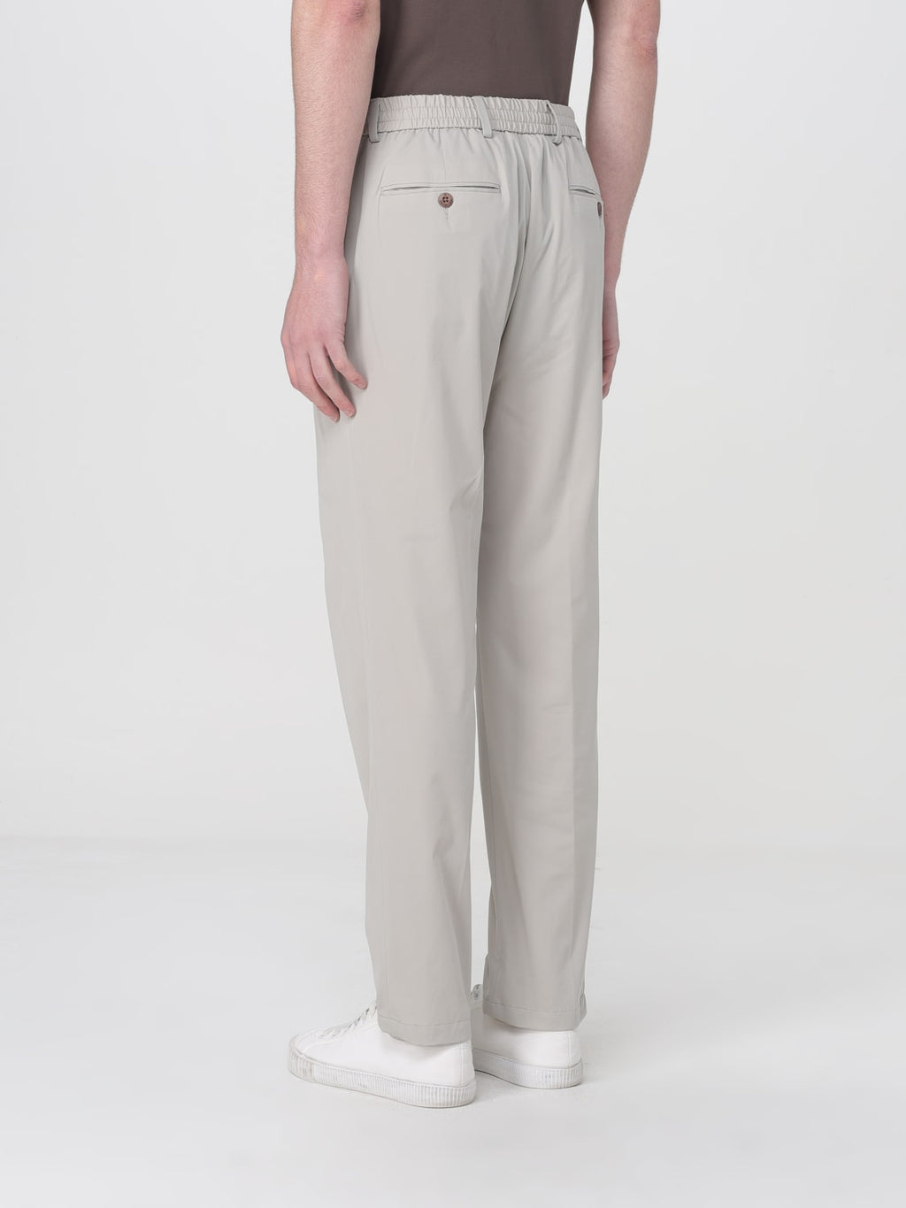 Pantalone jogging tecnico stretch beige