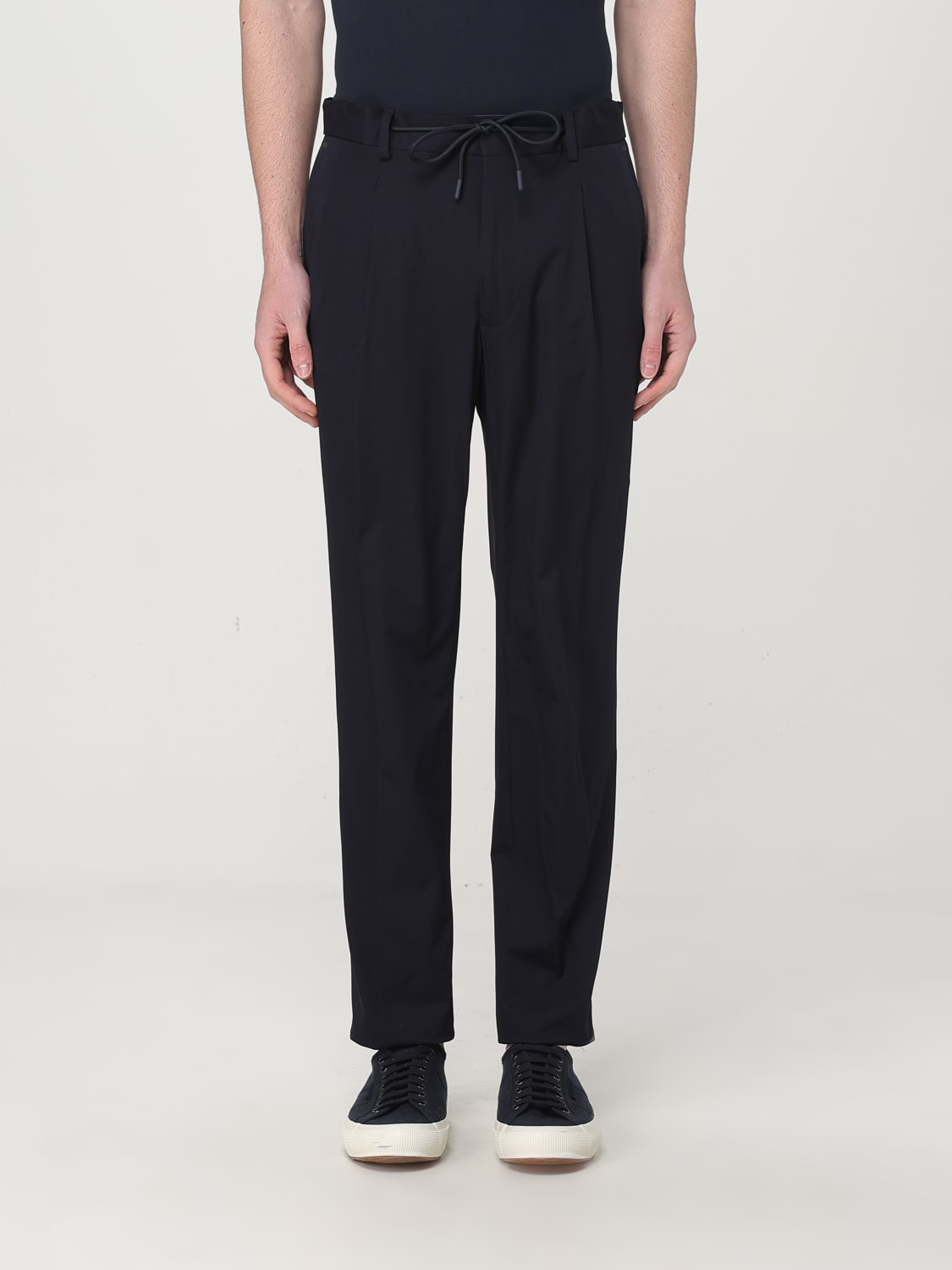 Pantalone jogging tecnico stretch blu