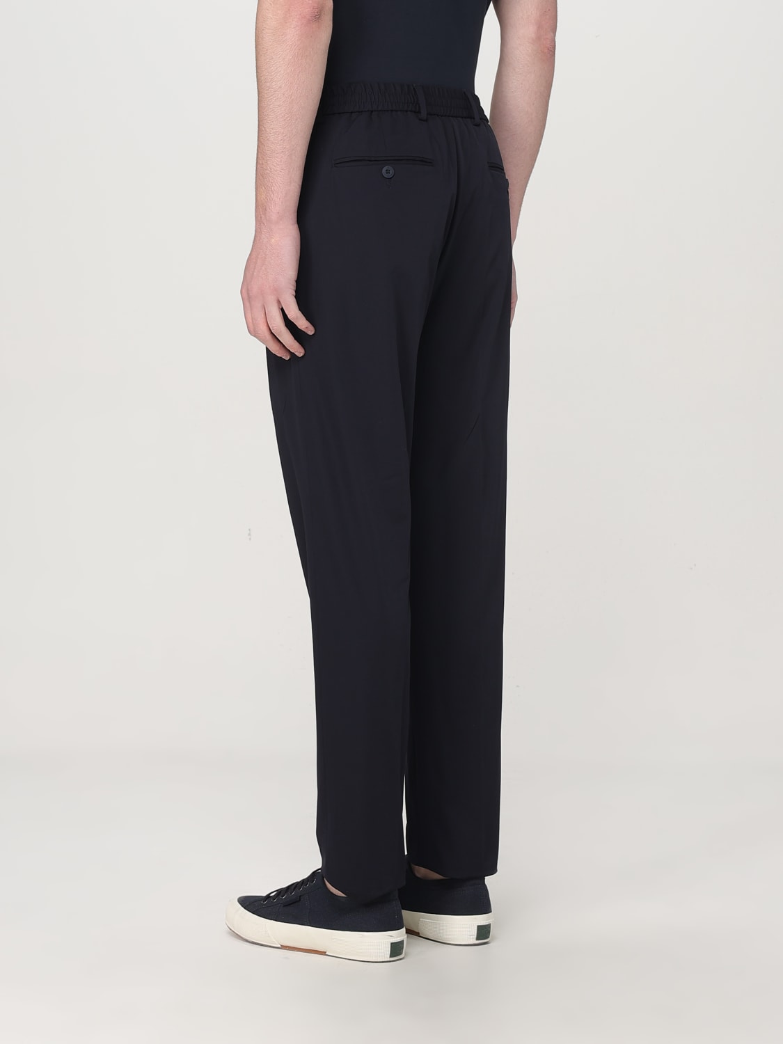 Pantalone jogging tecnico stretch blu
