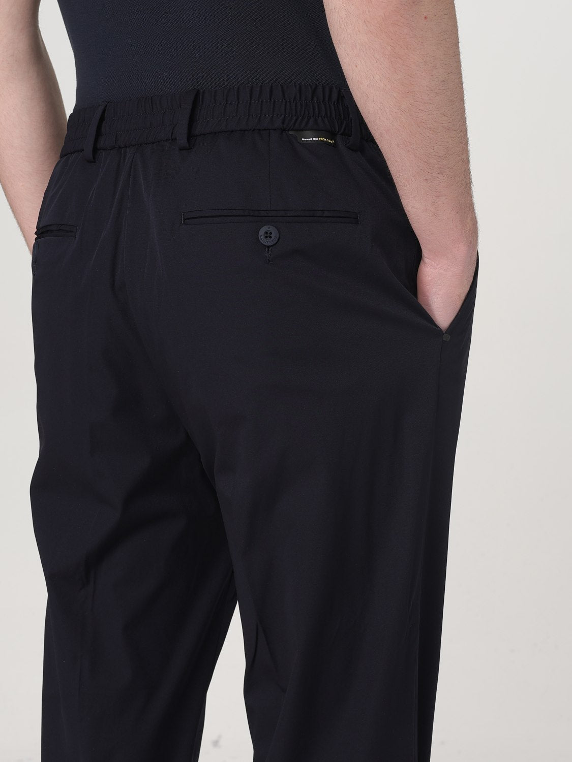 Pantalone jogging tecnico stretch blu