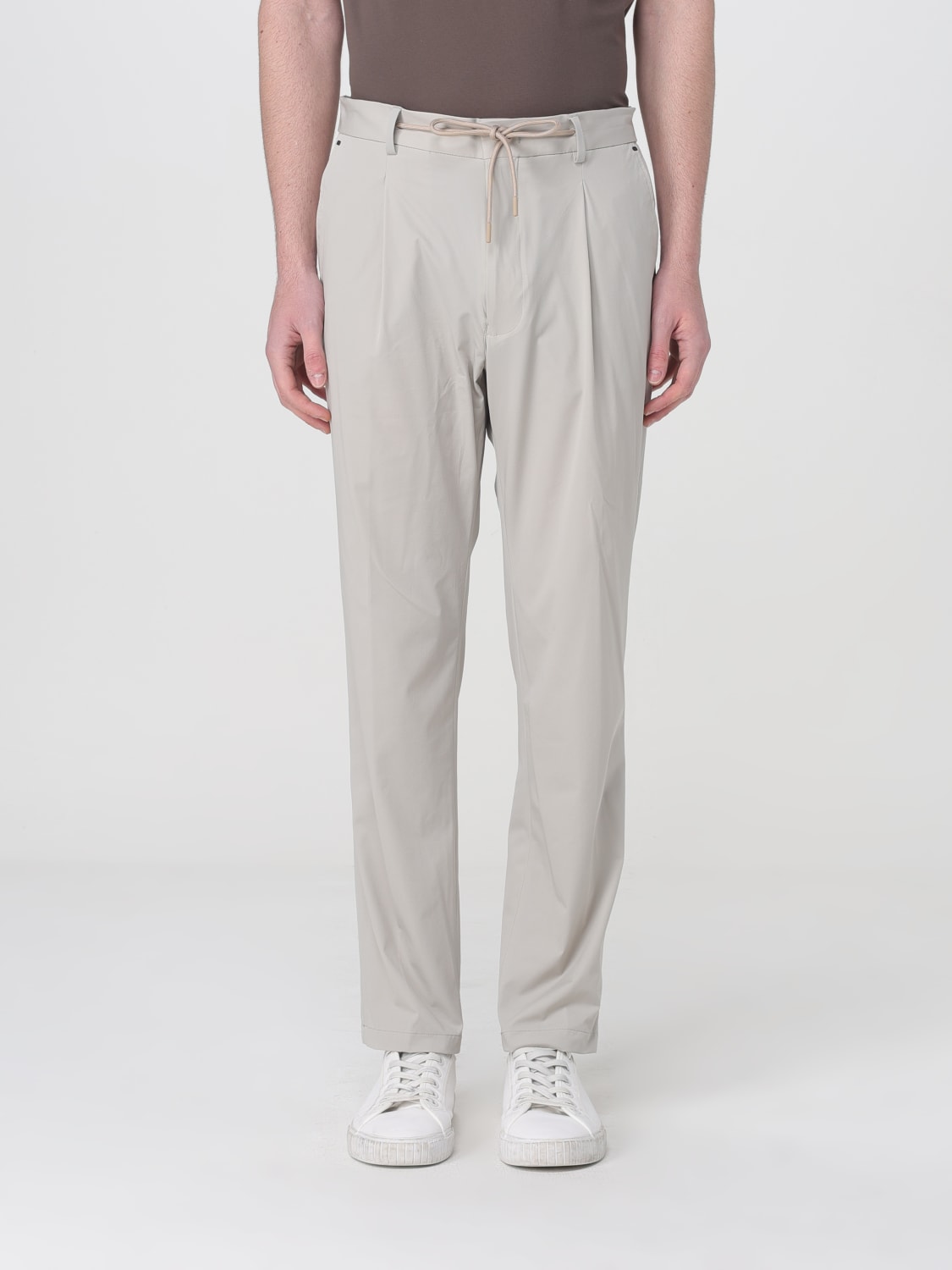 Pantalone jogging tecnico stretch beige